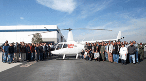 Robinson Helicopter Co. rolls out 100th R66 Turbine